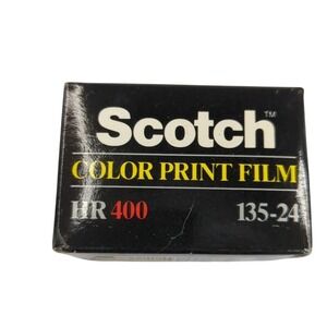 Unopened Vintage Scotch HR 400 Color Print Film 135-24‎ Expired Collectible